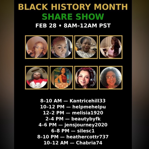 🚂Black History Month Share Show - Saturday Feb 28🚂 - Picture 1 of 1